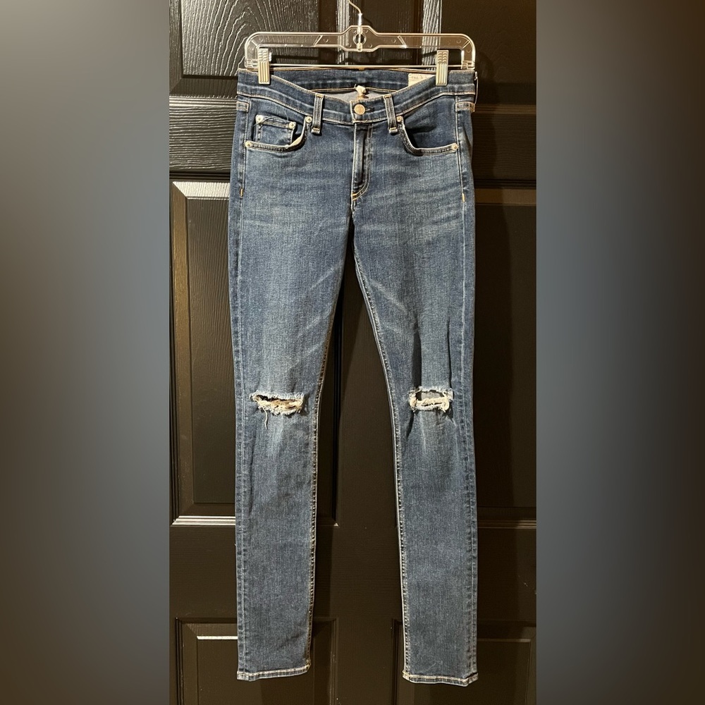 rag & bone distressed skinny jeans